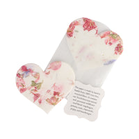 Pink Heart Plantable Seed Paper – Set of 24 - Seed Bloom Gifts