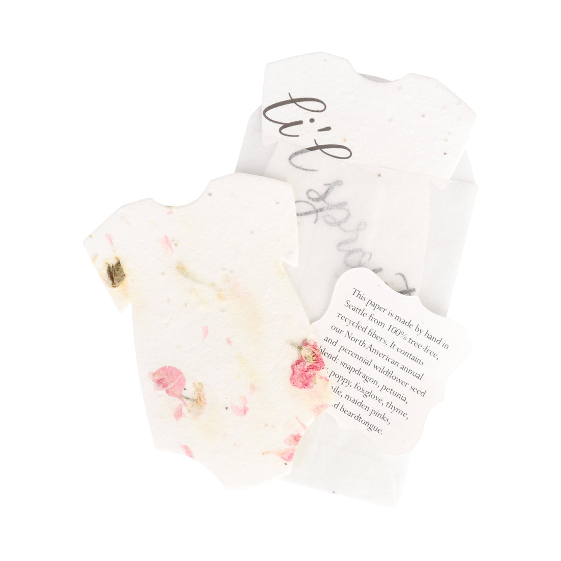 Onesie Plantable Seed Paper – Set of 24 - Seed Bloom Gifts