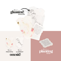 Onesie Plantable Seed Paper – Set of 24 - Seed Bloom Gifts