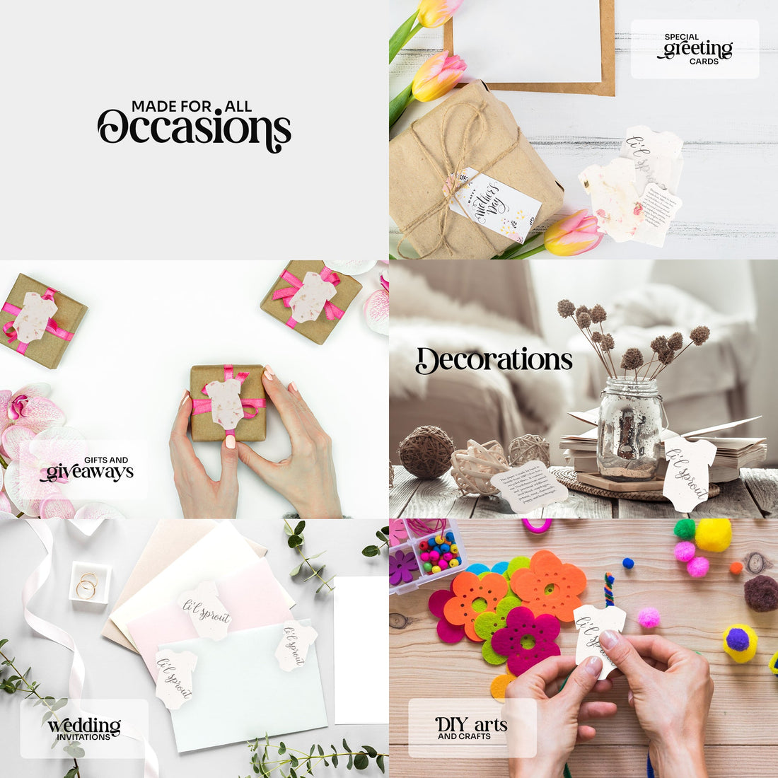 Onesie Plantable Seed Paper – Set of 24 - Seed Bloom Gifts