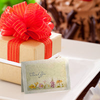 Sustainable Thank You card set – 6 plantable notes from Seed Bloom Gifts.
