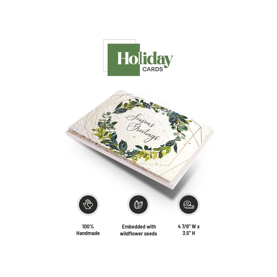 Holidays Set Plantable Seed Paper - Set of 5 - Seed Bloom Gifts