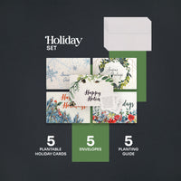 Holidays Set Plantable Seed Paper - Set of 5 - Seed Bloom Gifts