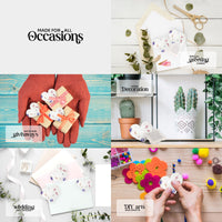 Mixed Heart Plantable Seed Paper – Set of 24 - Seed Bloom Gifts