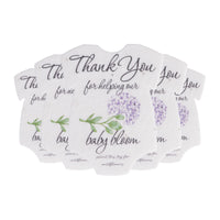 Onesie Plantable Seed Paper – Set of 5 (Hydrangea) - Seed Bloom Gifts