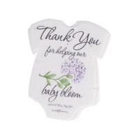 Onesie Plantable Seed Paper – Set of 5 (Hydrangea) - Seed Bloom Gifts