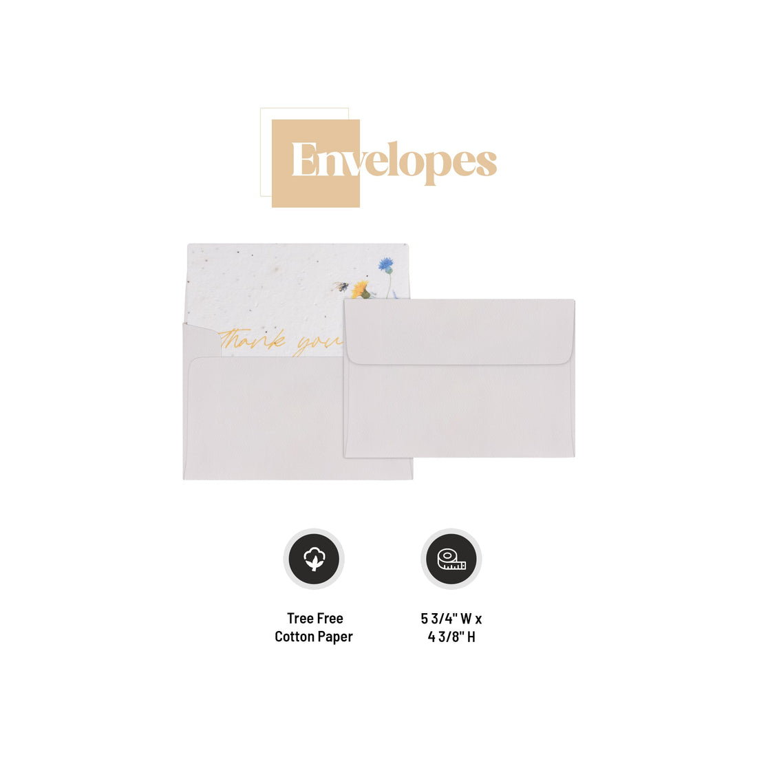 Thank You Set Plantable Seed Paper– Set of 4 - Seed Bloom Gifts