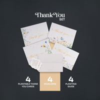 Thank You Set Plantable Seed Paper– Set of 4 - Seed Bloom Gifts
