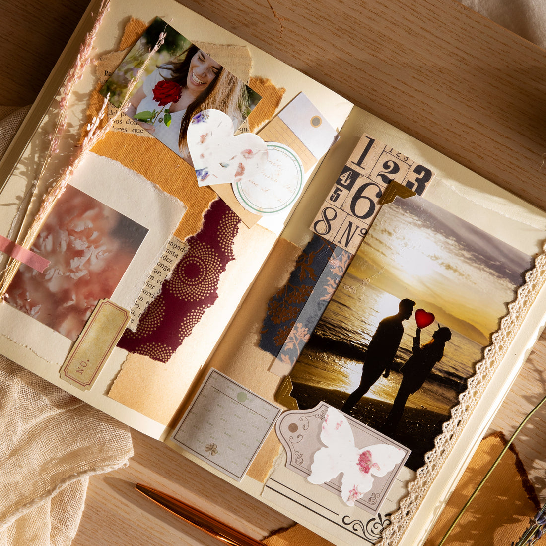 Mixed Heart & Pink Butterfly Plantable Seed Paper – Set of 48 - Seed Bloom Gifts