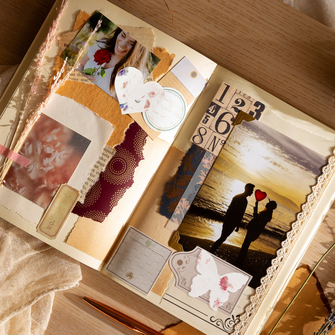 Mixed Heart & Pink Butterfly Plantable Seed Paper – Set of 48 - Seed Bloom Gifts