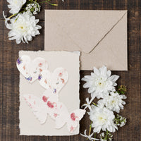 Mixed Heart & Pink Butterfly Plantable Seed Paper – Set of 48 - Seed Bloom Gifts