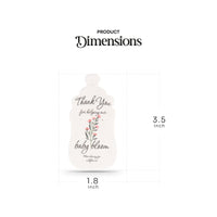 Baby Bottles Plantable Seed Paper– Set of 5 (Pink) - Seed Bloom Gifts