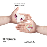 Large Magenta Heart Plantable Seed Paper – Set of 50 - Seed Bloom Gifts