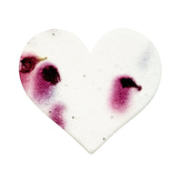 Large Magenta Heart Plantable Seed Paper – Set of 50 - Seed Bloom Gifts