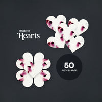 Large Magenta Heart Plantable Seed Paper – Set of 50 - Seed Bloom Gifts