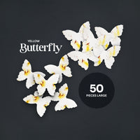Beautiful yellow butterfly seed paper for eco-conscious wedding favors by Seed Bloom Gifts.