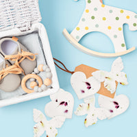 Magenta Heart & Yellow Butterfly Plantable Seed Paper – Set of 48 - Seed Bloom Gifts