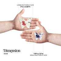 Large Pink Butterfly Plantable Seed Paper – Set of 50 - Seed Bloom Gifts