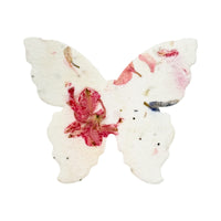 Large Pink Butterfly Plantable Seed Paper – Set of 50 - Seed Bloom Gifts