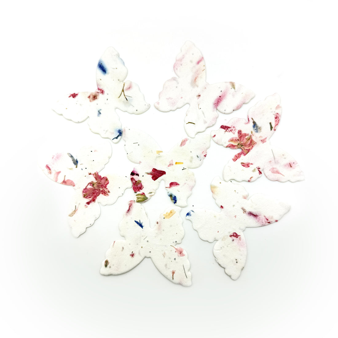 Large Pink Butterfly Plantable Seed Paper – Set of 50 - Seed Bloom Gifts