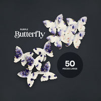 Large Purple Butterfly Plantable Seed Paper β Set of 50 - Seed Bloom Gifts