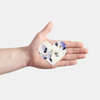 Large Purple Heart Plantable Seed Paper – Set of 50 - Seed Bloom Gifts