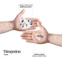 Large Purple Heart Plantable Seed Paper – Set of 50 - Seed Bloom Gifts