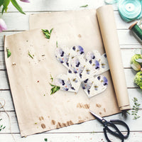 Large Purple Heart Plantable Seed Paper – Set of 50 - Seed Bloom Gifts