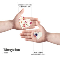 Large Pink Heart Plantable Seed Paper – Set of 50 - Seed Bloom Gifts