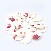 Large Pink Heart Plantable Seed Paper – Set of 50 - Seed Bloom Gifts
