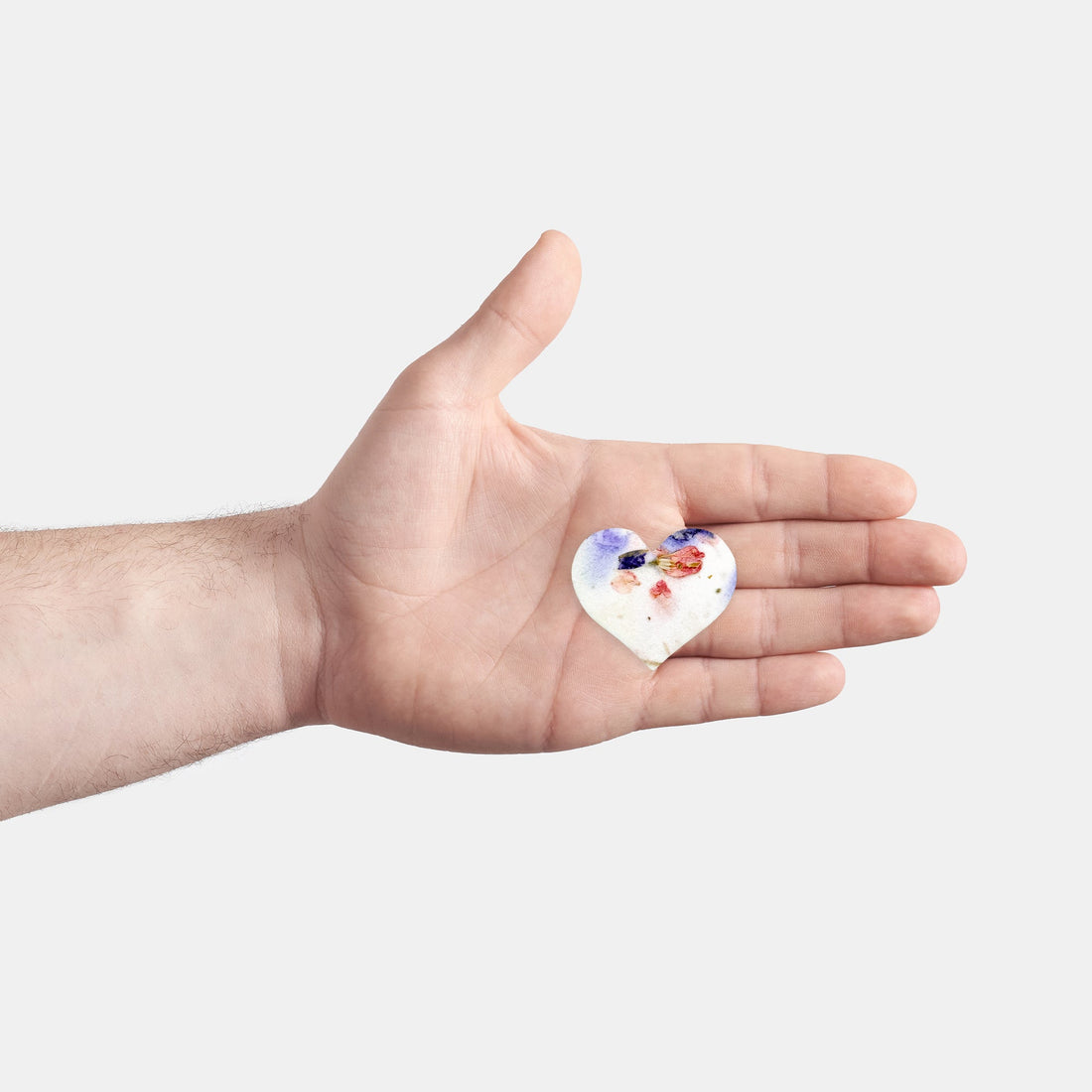 Small Pink & Purple Heart Plantable Seed Paper – Set of 50 - Seed Bloom Gifts