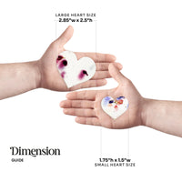 Small Pink & Purple Heart Plantable Seed Paper – Set of 50 - Seed Bloom Gifts