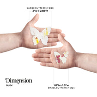 Small Pink & Yellow Butterfly Plantable Seed Paper – Set of 50 - Seed Bloom Gifts