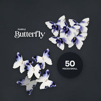 Small Purple Butterflies Plantable Seed Paper – Set of 50 - Seed Bloom Gifts