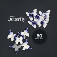Small Purple Butterflies Plantable Seed Paper – Set of 50 - Seed Bloom Gifts