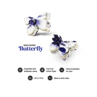 Small Purple Butterflies Plantable Seed Paper – Set of 50 - Seed Bloom Gifts