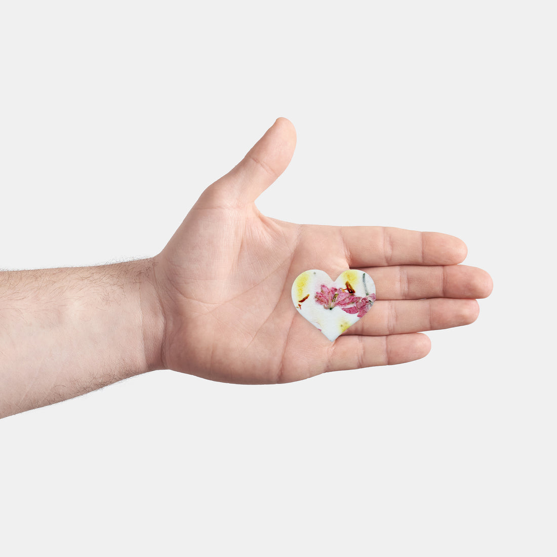 Small Pink & Yellow Heart Plantable Seed Paper – Set of 50 - Seed Bloom Gifts