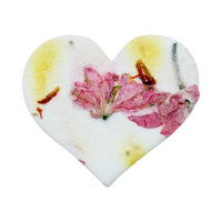 Small Pink & Yellow Heart Plantable Seed Paper – Set of 50 - Seed Bloom Gifts