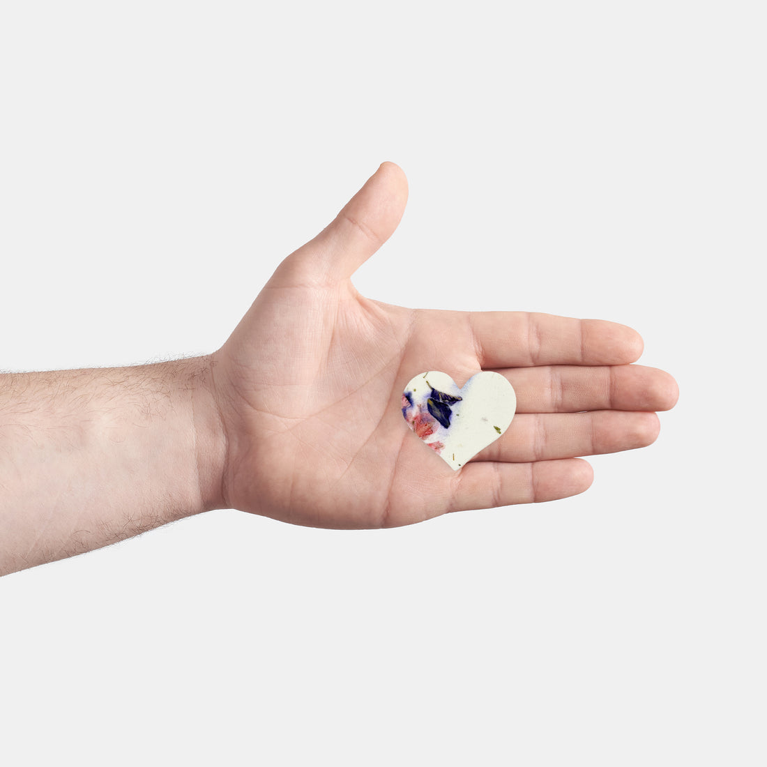 Small Purple Heart Plantable Seed Paper – Set of 50 - Seed Bloom Gifts