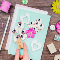 Small Purple Heart Plantable Seed Paper – Set of 50 - Seed Bloom Gifts