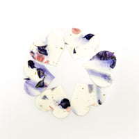 Small Purple Heart Plantable Seed Paper – Set of 50 - Seed Bloom Gifts
