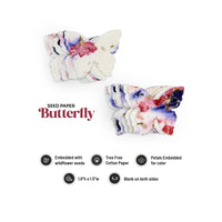 Small Pink & Purple Butterfly Plantable Seed Paper – Set of 50 - Seed Bloom Gifts