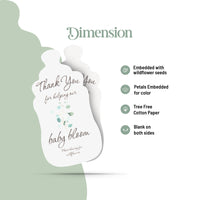 Baby Bottles Plantable Seed Paper – Set of 15 (Green) - Seed Bloom Gifts