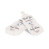 Baby Bottles Plantable Seed Paper – Set of 15 (Blue) - Seed Bloom Gifts