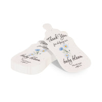 Baby Bottles Plantable Seed Paper – Set of 15 (Blue) - Seed Bloom Gifts