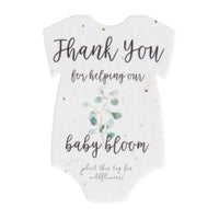 Onesie Plantable Seed Paper - Set of 15 (Green) - Seed Bloom Gifts