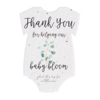 Onesie Plantable Seed Paper - Set of 15 (Green) - Seed Bloom Gifts
