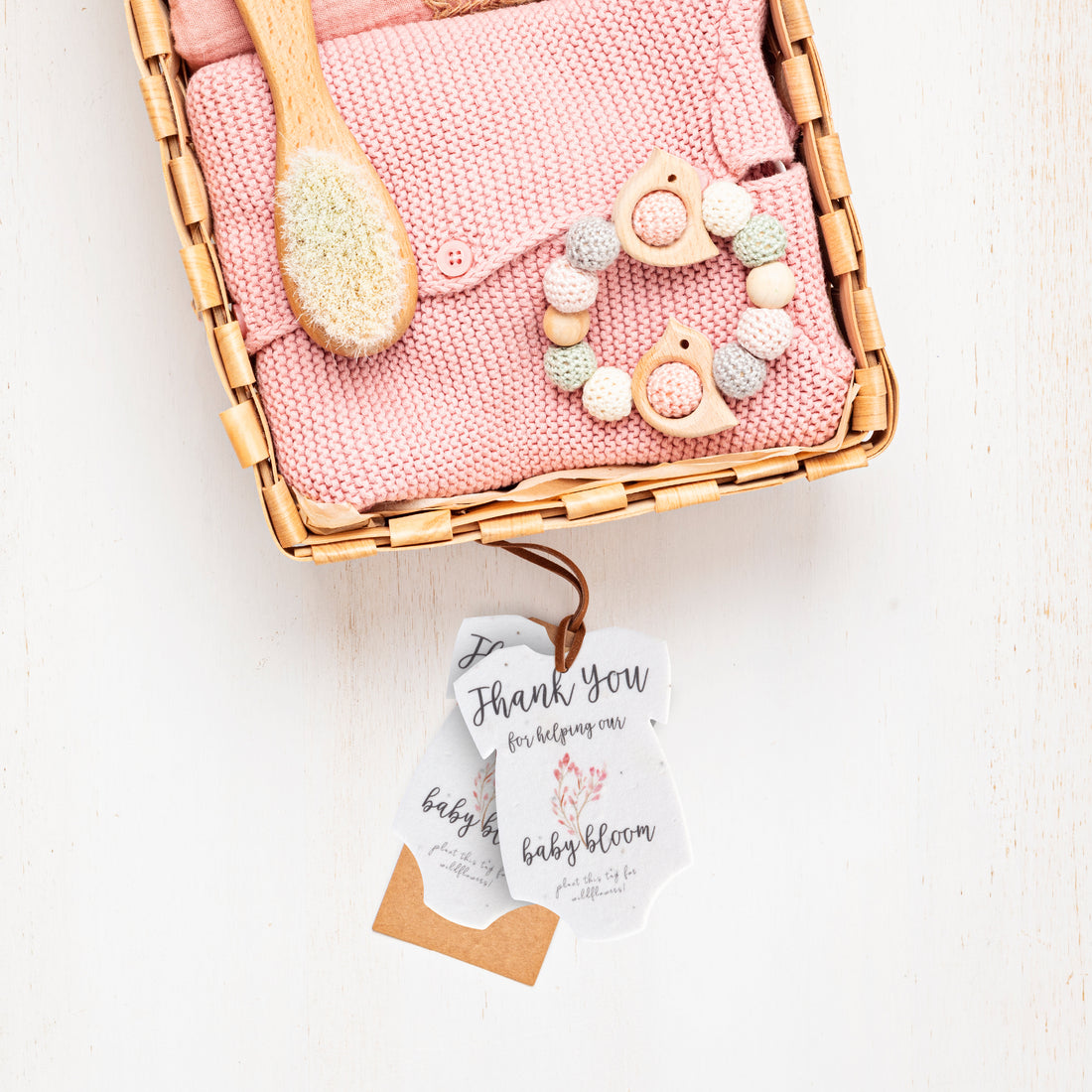 Onesie Plantable Seed Paper - Set of 15 (Pink) - Seed Bloom Gifts