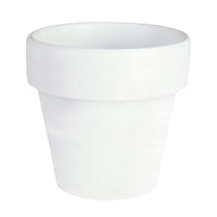 Mini White Terracotta Pots - Set of 12