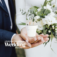 Mini White Terracotta Pots - Set of 12 - Seed Bloom Gifts